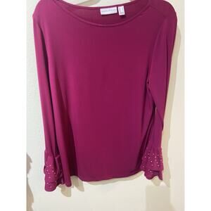 Beautiful Magenta Blouse Sz Med